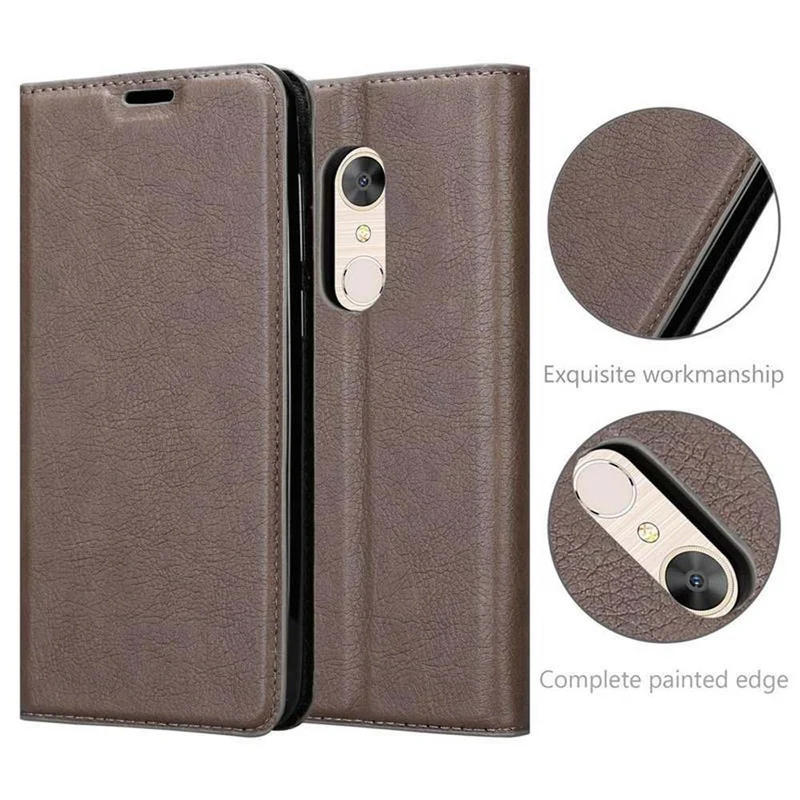 Cadorabo Hülle kompatibel mit Alcatel 5 Schutzhülle mit Magnetverschluss, Standfunktion und Kartenfach
