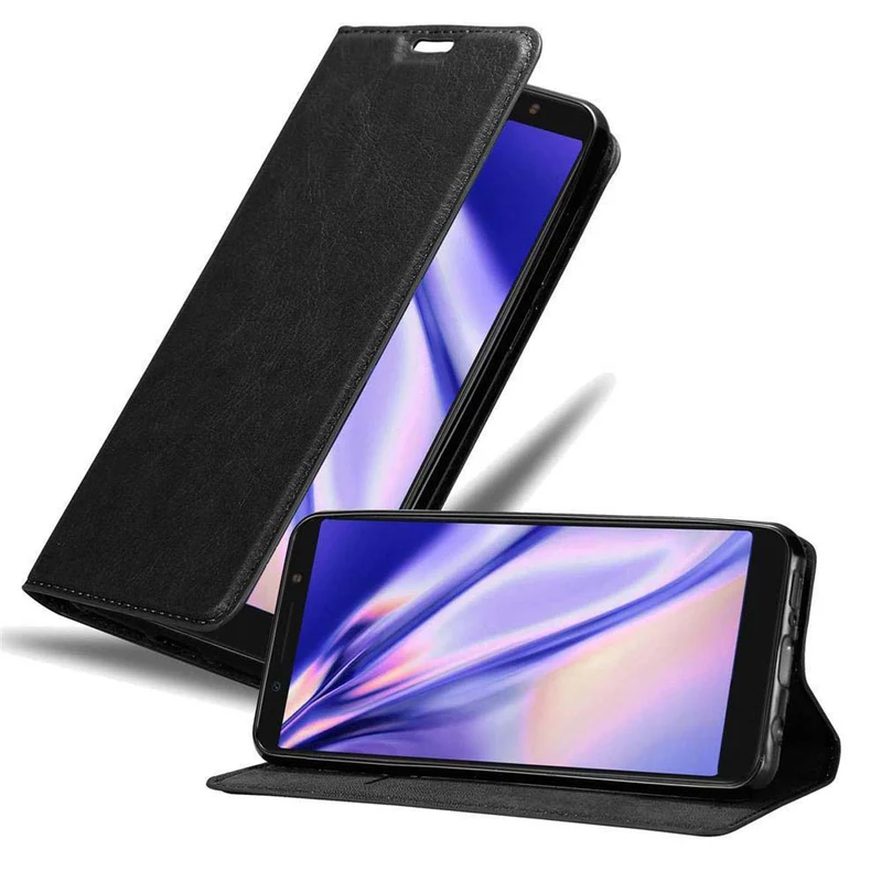 Cadorabo Hülle kompatibel mit Alcatel 3X 2018 Schutzhülle mit Magnetverschluss, Standfunktion und Kartenfach