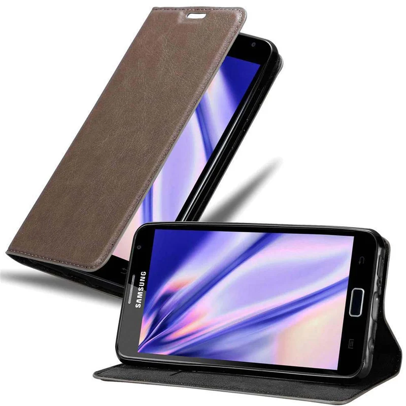 Cadorabo Hülle kompatibel mit Samsung Galaxy NOTE 1 Schutzhülle mit Magnetverschluss, Standfunktion und Kartenfach