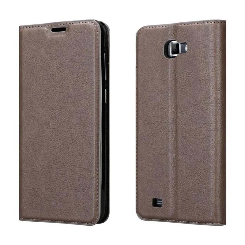 Cadorabo Hülle kompatibel mit Samsung Galaxy NOTE 1 Schutzhülle mit Magnetverschluss, Standfunktion und Kartenfach