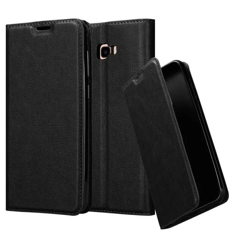 Cadorabo Hülle kompatibel mit Samsung Galaxy J4 PLUS / J4 PRIME / J4 CORE Schutzhülle mit Magnetverschluss, Standfunktion und Kartenfach
