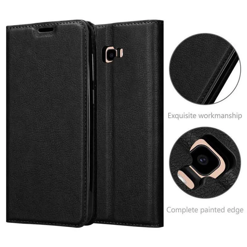Cadorabo Hülle kompatibel mit Samsung Galaxy J4 PLUS / J4 PRIME / J4 CORE Schutzhülle mit Magnetverschluss, Standfunktion und Kartenfach