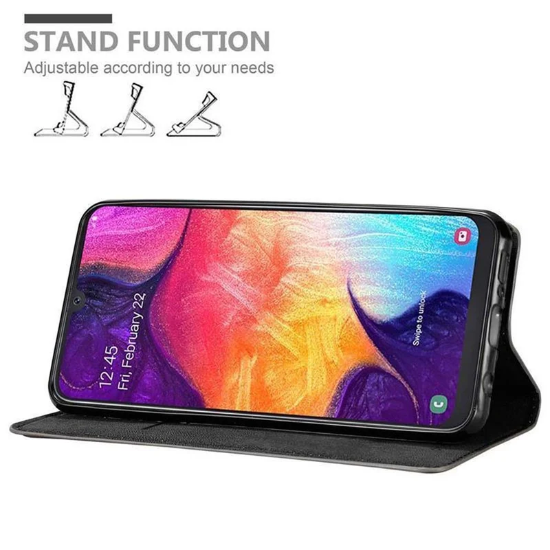 Cadorabo Hülle kompatibel mit Samsung Galaxy A50 4G / A50s / A30s Schutzhülle mit Magnetverschluss, Standfunktion und Kartenfach