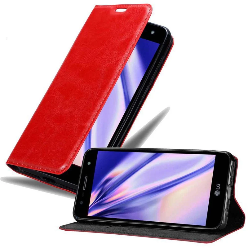 Cadorabo Hülle kompatibel mit LG X POWER 3 Schutzhülle mit Magnetverschluss, Standfunktion und Kartenfach
