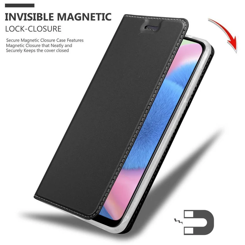 Cadorabo Hülle kompatibel mit Samsung Galaxy A50 4G / A50s / A30s Schutzhülle mit Magnetverschluss, Standfunktion und Kartenfach
