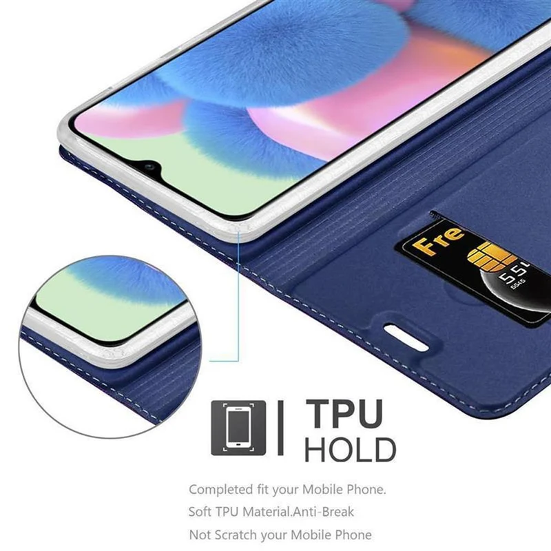 Cadorabo Hülle kompatibel mit Samsung Galaxy A50 4G / A50s / A30s Schutzhülle mit Magnetverschluss, Standfunktion und Kartenfach
