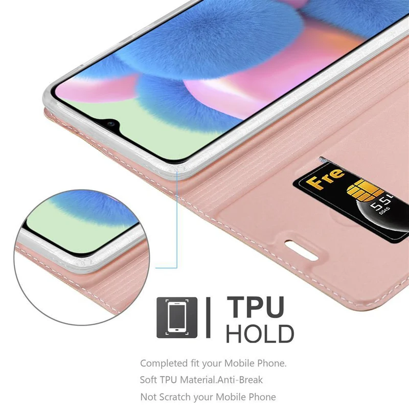 Cadorabo Hülle kompatibel mit Samsung Galaxy A50 4G / A50s / A30s Schutzhülle mit Magnetverschluss, Standfunktion und Kartenfach