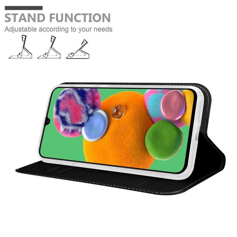 Cadorabo Hülle kompatibel mit Samsung Galaxy A90 5G Schutzhülle mit Magnetverschluss, Standfunktion und Kartenfach