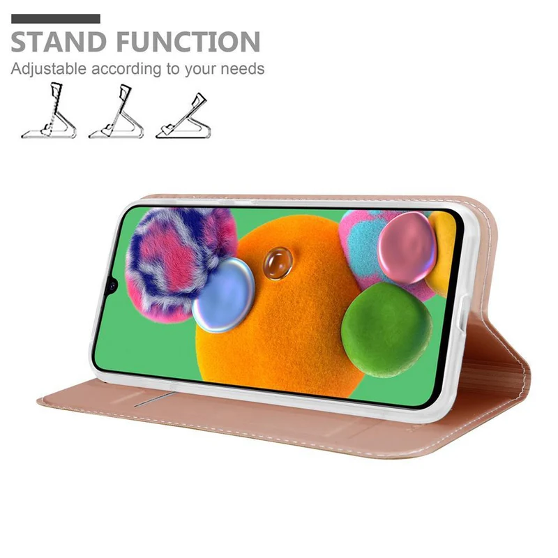 Cadorabo Hülle kompatibel mit Samsung Galaxy A90 5G Schutzhülle mit Magnetverschluss, Standfunktion und Kartenfach