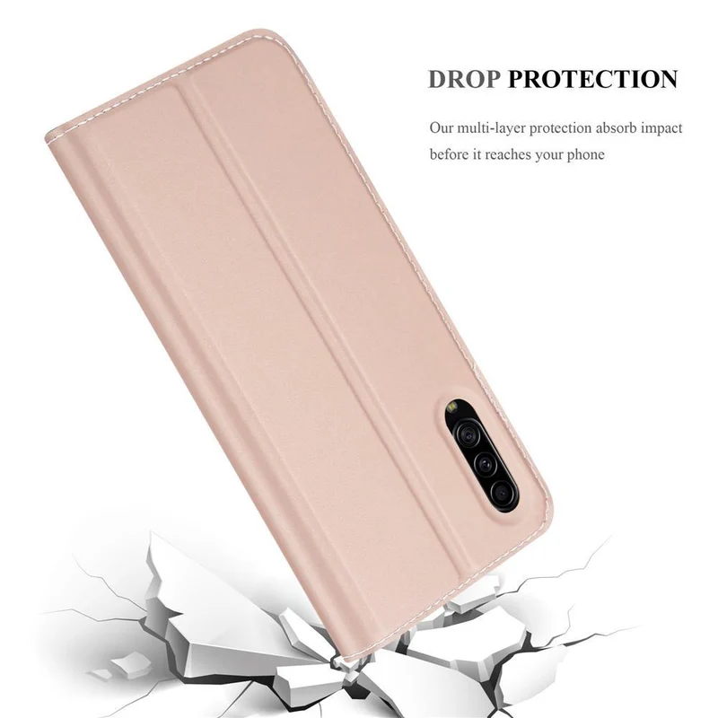 Cadorabo Hülle kompatibel mit Samsung Galaxy A90 5G Schutzhülle mit Magnetverschluss, Standfunktion und Kartenfach