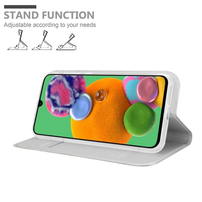 Cadorabo Hülle kompatibel mit Samsung Galaxy A90 5G Schutzhülle mit Magnetverschluss, Standfunktion und Kartenfach