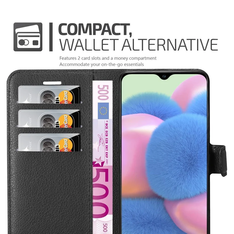Cadorabo Hülle kompatibel mit Samsung Galaxy A50 4G / A50s / A30s Schutzhülle mit Magnetverschluss, Standfunktion und Kartenfach