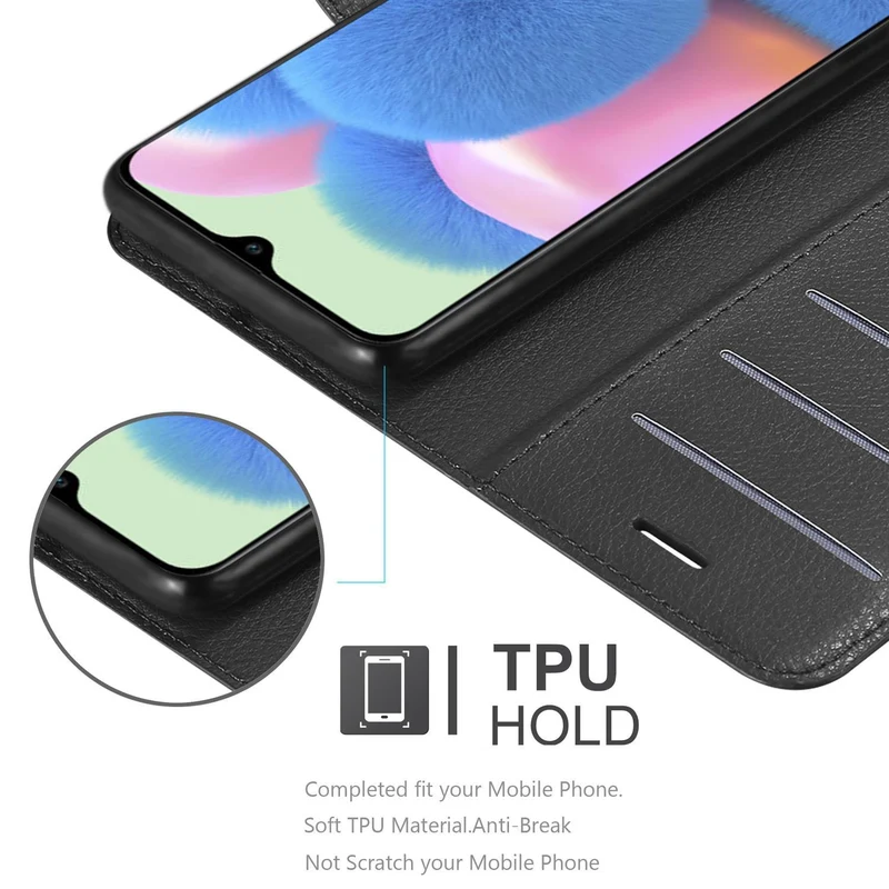Cadorabo Hülle kompatibel mit Samsung Galaxy A50 4G / A50s / A30s Schutzhülle mit Magnetverschluss, Standfunktion und Kartenfach