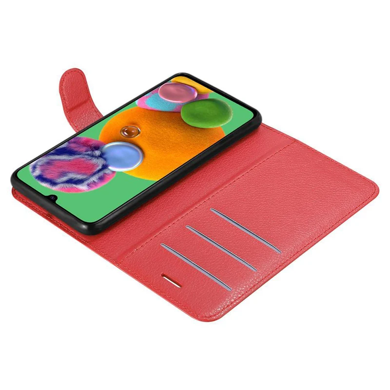 Cadorabo Hülle kompatibel mit Samsung Galaxy A90 5G Schutzhülle mit Magnetverschluss, Standfunktion und Kartenfach