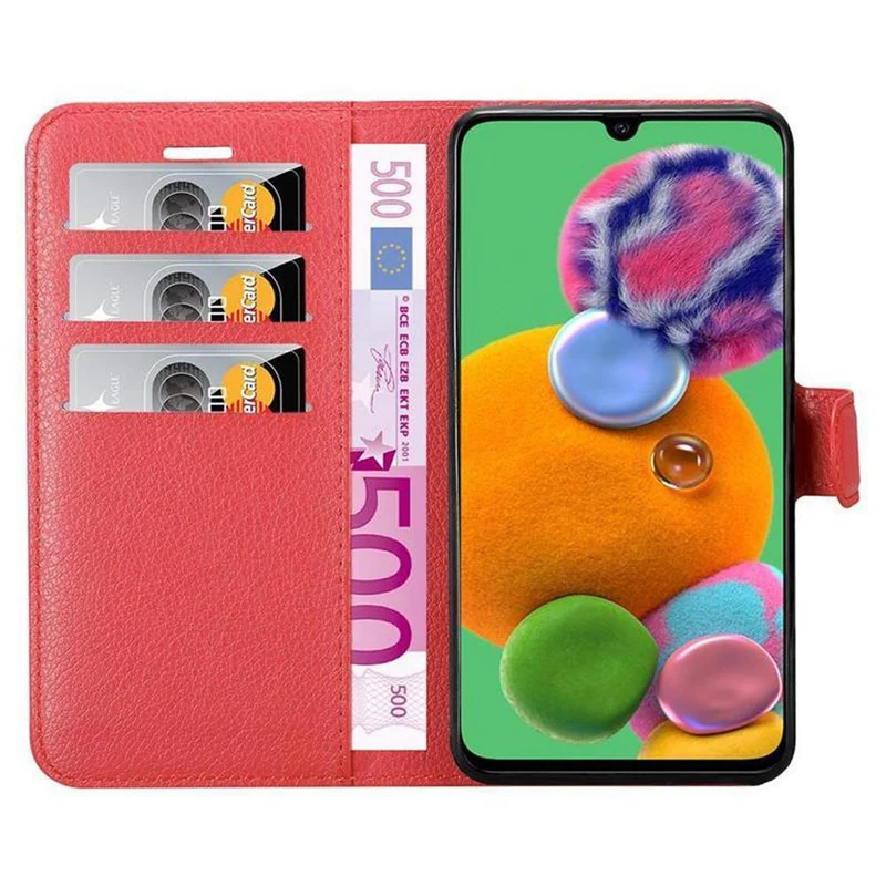 Cadorabo Hülle kompatibel mit Samsung Galaxy A90 5G Schutzhülle mit Magnetverschluss, Standfunktion und Kartenfach
