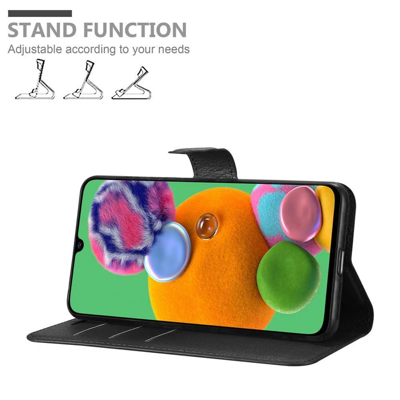Cadorabo Hülle kompatibel mit Samsung Galaxy A90 5G Schutzhülle mit Magnetverschluss, Standfunktion und Kartenfach