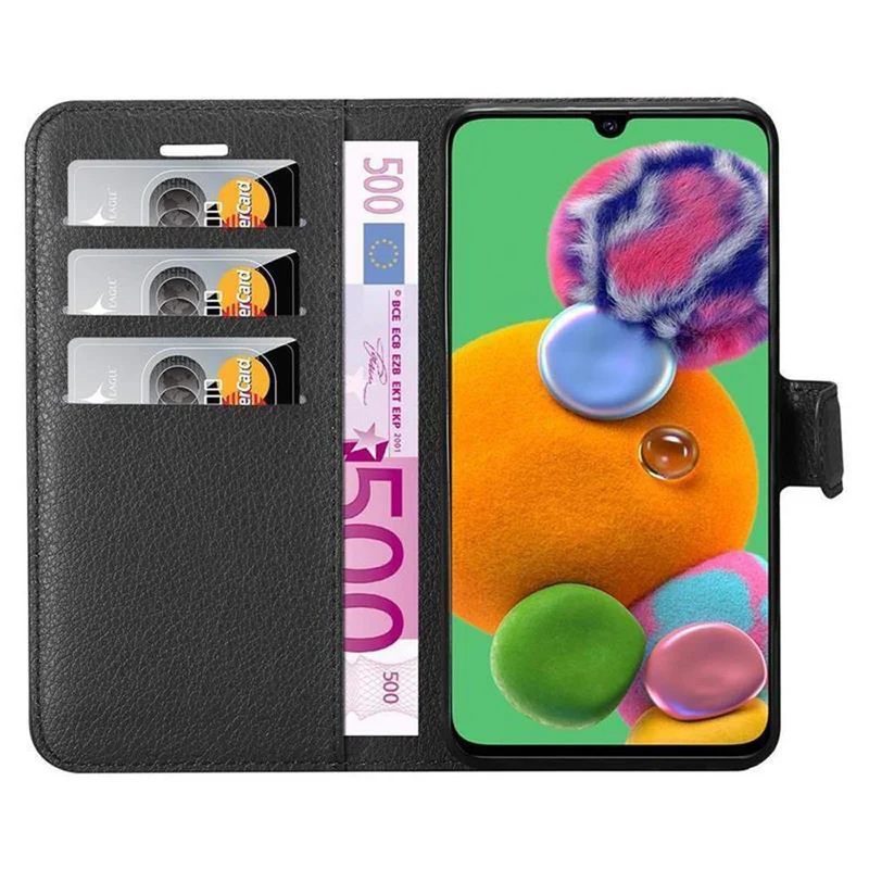 Cadorabo Hülle kompatibel mit Samsung Galaxy A90 5G Schutzhülle mit Magnetverschluss, Standfunktion und Kartenfach