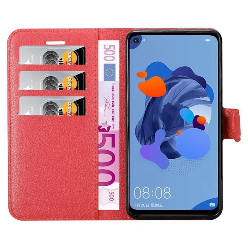 Cadorabo Hülle kompatibel mit Huawei MATE 30 LITE Schutzhülle mit Magnetverschluss, Standfunktion und Kartenfach