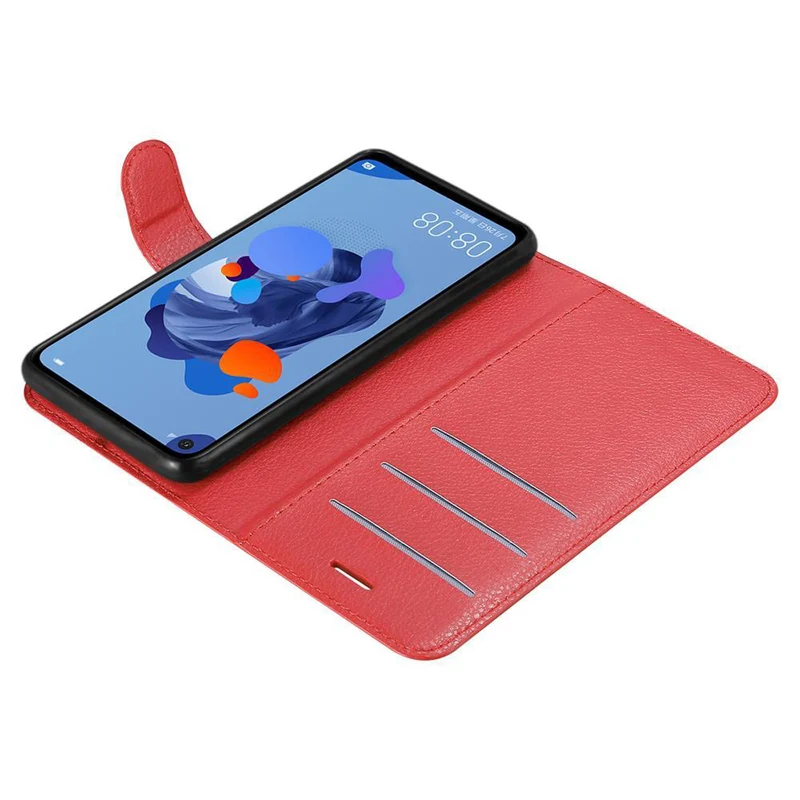 Cadorabo Hülle kompatibel mit Huawei MATE 30 LITE Schutzhülle mit Magnetverschluss, Standfunktion und Kartenfach