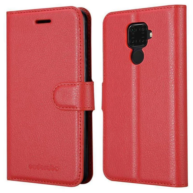 Cadorabo Hülle kompatibel mit Huawei MATE 30 LITE Schutzhülle mit Magnetverschluss, Standfunktion und Kartenfach