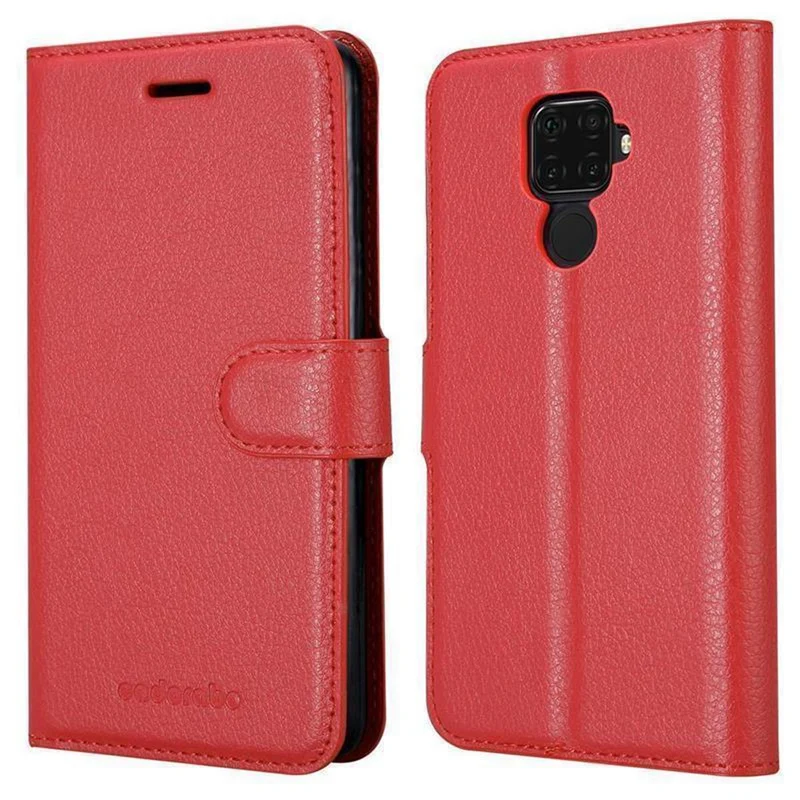 Cadorabo Hülle kompatibel mit Huawei MATE 30 LITE Schutzhülle mit Magnetverschluss, Standfunktion und Kartenfach