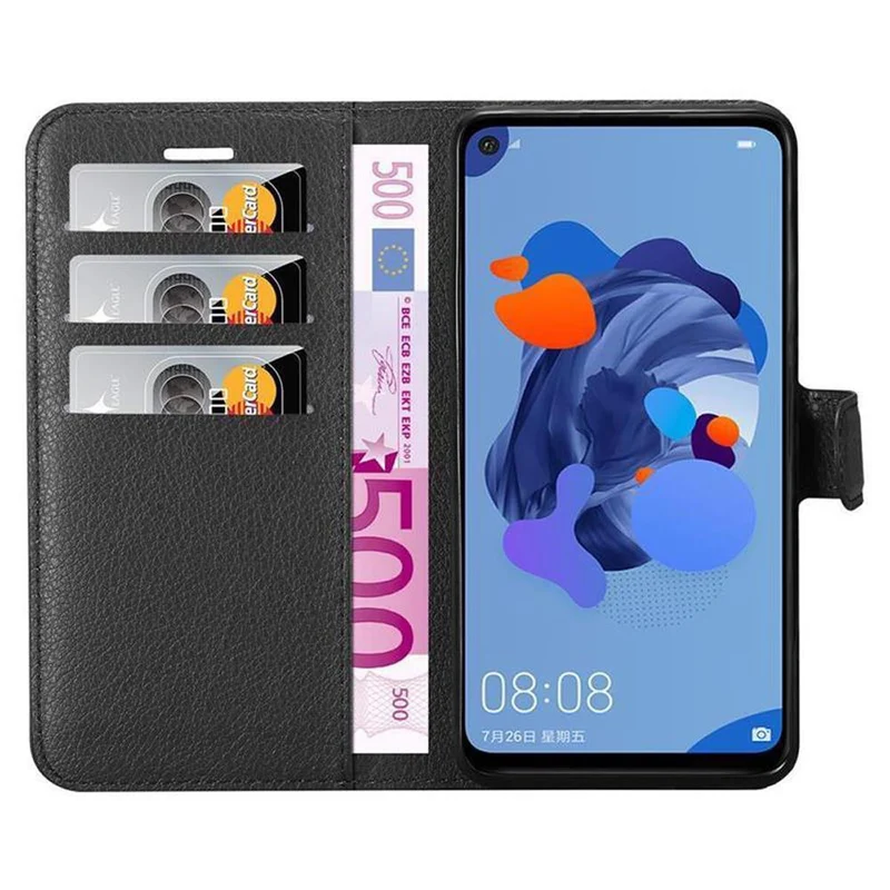 Cadorabo Hülle kompatibel mit Huawei MATE 30 LITE Schutzhülle mit Magnetverschluss, Standfunktion und Kartenfach