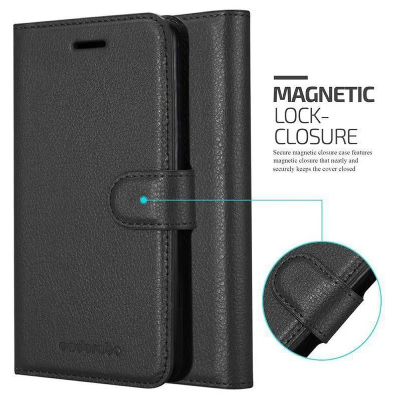 Cadorabo Hülle kompatibel mit Huawei MATE 30 LITE Schutzhülle mit Magnetverschluss, Standfunktion und Kartenfach