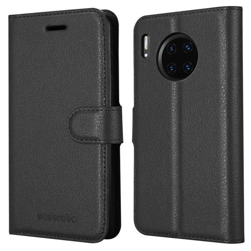 Cadorabo Hülle kompatibel mit Huawei MATE 30 PRO Schutzhülle mit Magnetverschluss, Standfunktion und Kartenfach