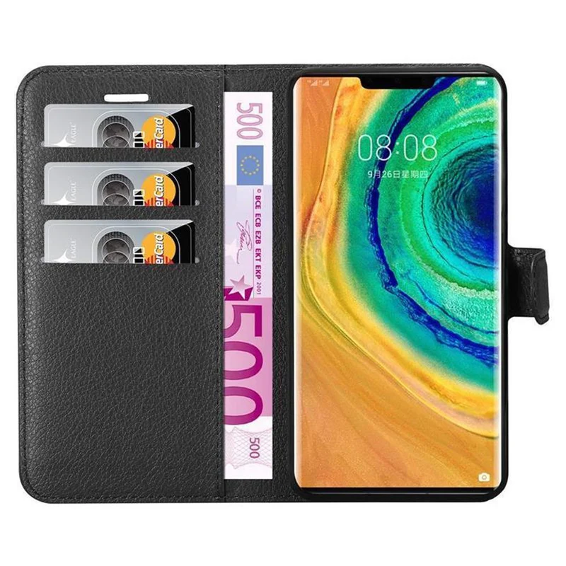 Cadorabo Hülle kompatibel mit Huawei MATE 30 PRO Schutzhülle mit Magnetverschluss, Standfunktion und Kartenfach
