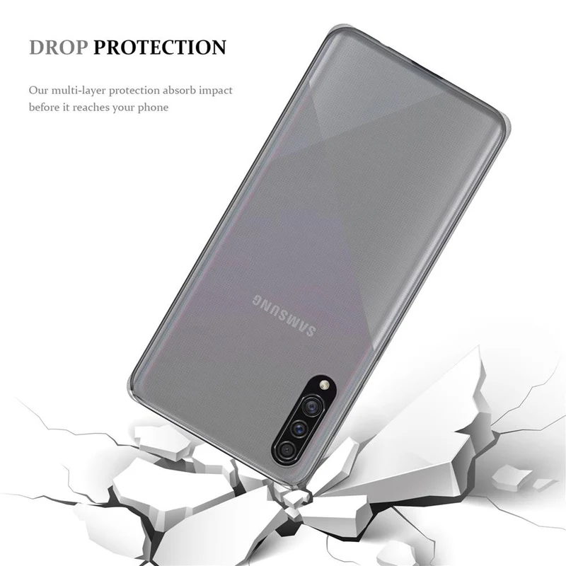 Cadorabo Hülle kompatibel mit Samsung Galaxy A50 4G / A50s / A30s Schutzhülle aus flexiblem TPU Silikon