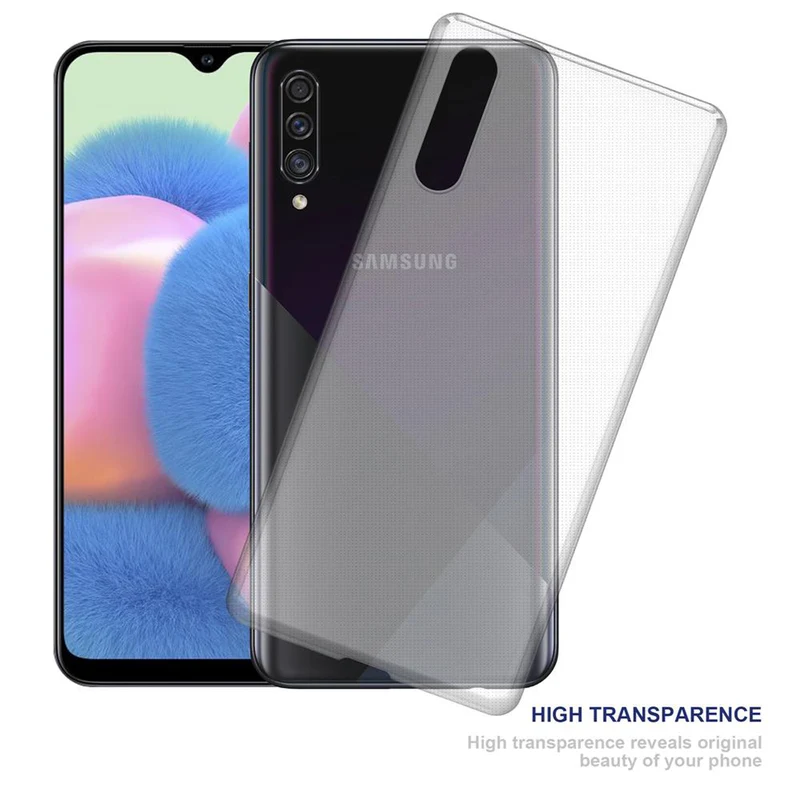 Cadorabo Hülle kompatibel mit Samsung Galaxy A50 4G / A50s / A30s Schutzhülle aus flexiblem TPU Silikon