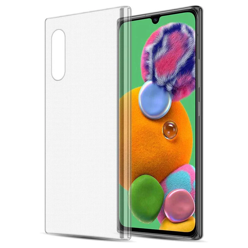 Cadorabo Hülle kompatibel mit Samsung Galaxy A90 5G Schutzhülle aus flexiblem TPU Silikon