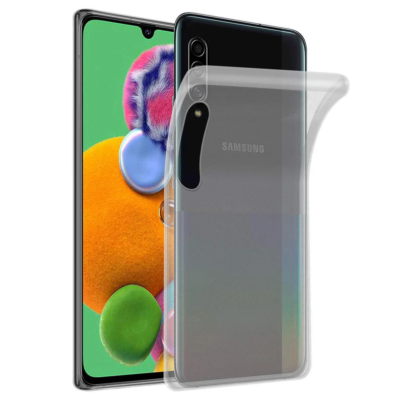 Cadorabo Hülle kompatibel mit Samsung Galaxy A90 5G Schutzhülle aus flexiblem TPU Silikon