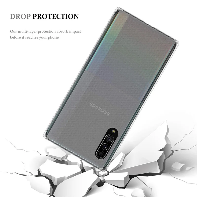 Cadorabo Hülle kompatibel mit Samsung Galaxy A90 5G Schutzhülle aus flexiblem TPU Silikon