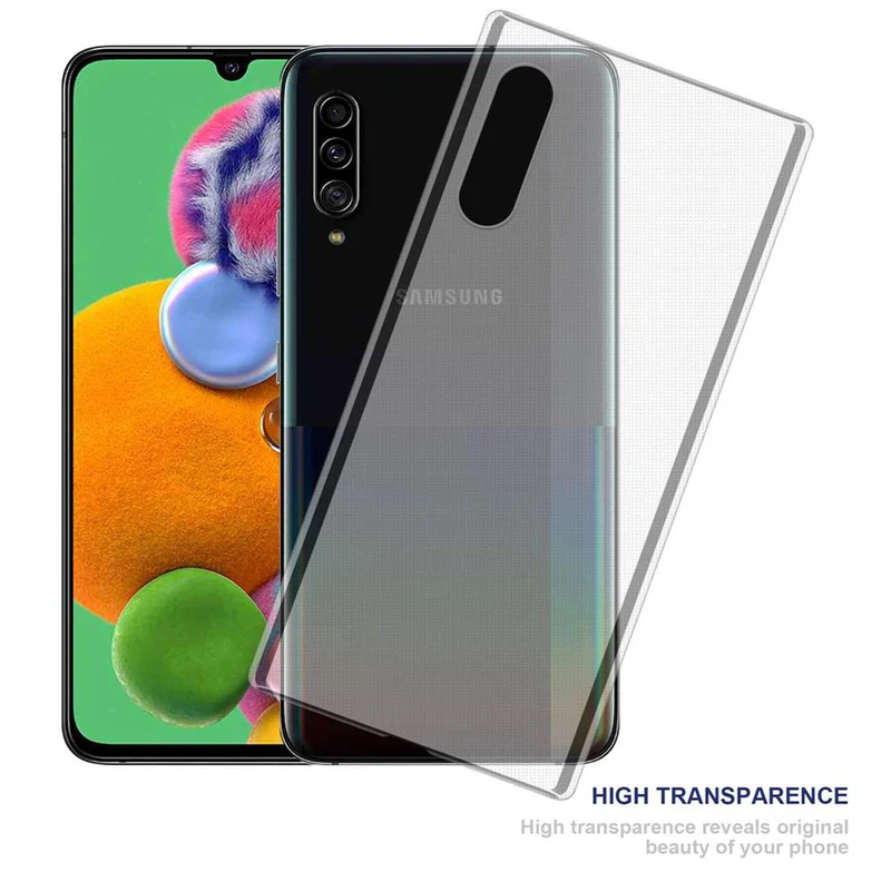 Cadorabo Hülle kompatibel mit Samsung Galaxy A90 5G Schutzhülle aus flexiblem TPU Silikon