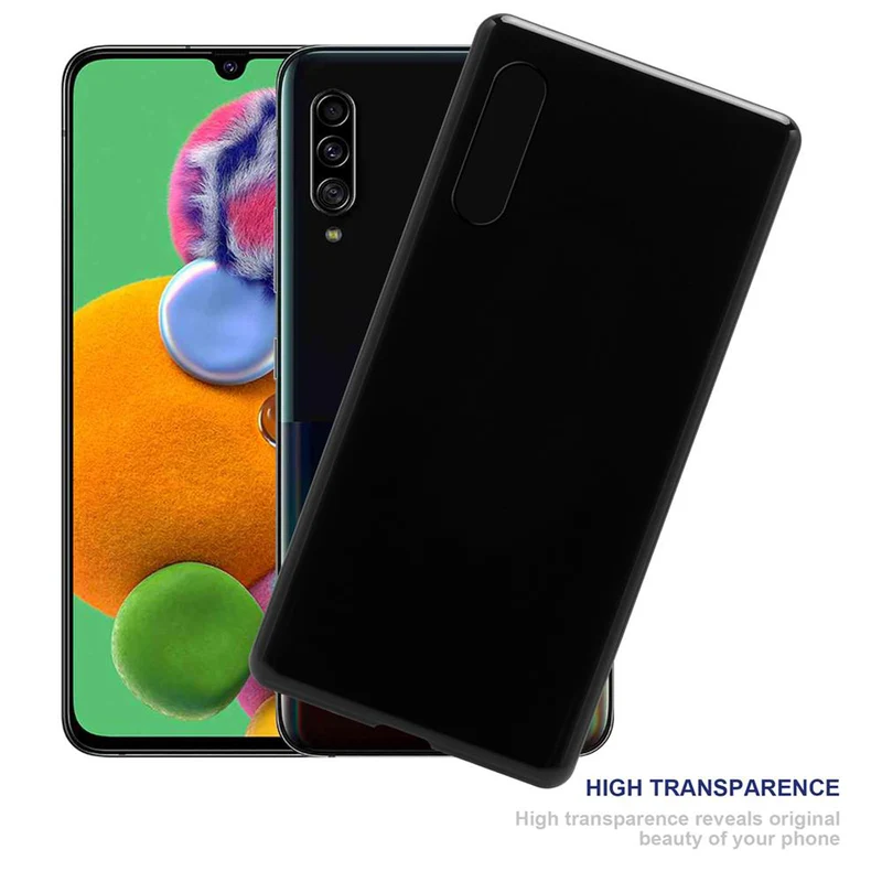 Cadorabo Hülle kompatibel mit Samsung Galaxy A90 5G Schutzhülle aus flexiblem TPU Silikon