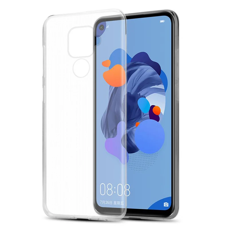 Cadorabo Hülle kompatibel mit Huawei MATE 30 LITE Schutzhülle aus flexiblem TPU Silikon