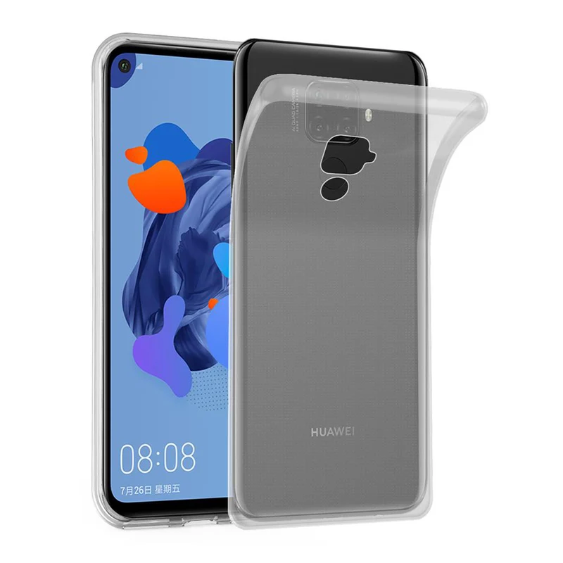 Cadorabo Hülle kompatibel mit Huawei MATE 30 LITE Schutzhülle aus flexiblem TPU Silikon