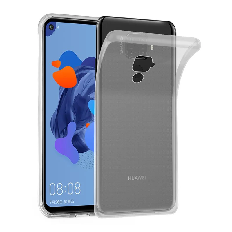 Cadorabo Hülle kompatibel mit Huawei MATE 30 LITE Schutzhülle aus flexiblem TPU Silikon