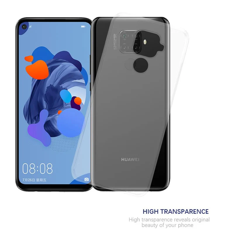 Cadorabo Hülle kompatibel mit Huawei MATE 30 LITE Schutzhülle aus flexiblem TPU Silikon