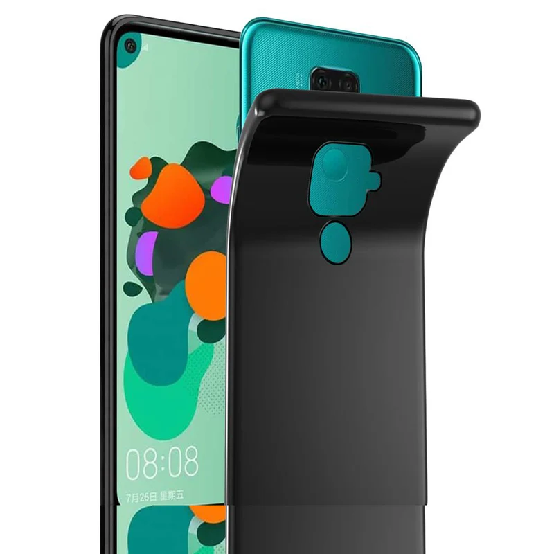 Cadorabo Hülle kompatibel mit Huawei MATE 30 LITE Schutzhülle aus flexiblem TPU Silikon
