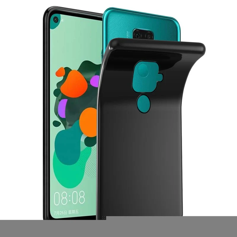 Cadorabo Hülle kompatibel mit Huawei MATE 30 LITE Schutzhülle aus flexiblem TPU Silikon
