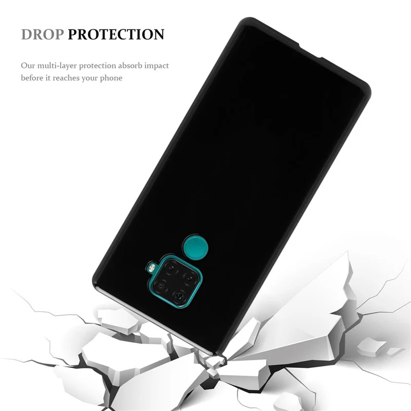 Cadorabo Hülle kompatibel mit Huawei MATE 30 LITE Schutzhülle aus flexiblem TPU Silikon