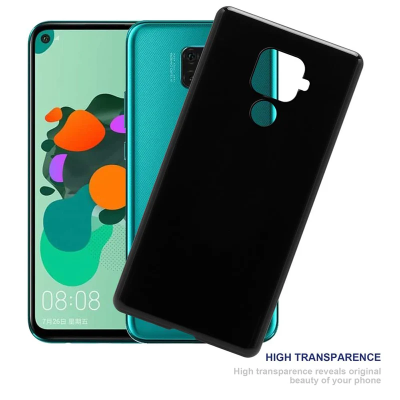 Cadorabo Hülle kompatibel mit Huawei MATE 30 LITE Schutzhülle aus flexiblem TPU Silikon