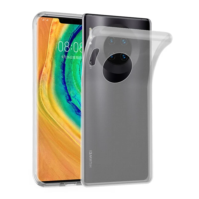 Cadorabo Hülle kompatibel mit Huawei MATE 30 PRO Schutzhülle aus flexiblem TPU Silikon