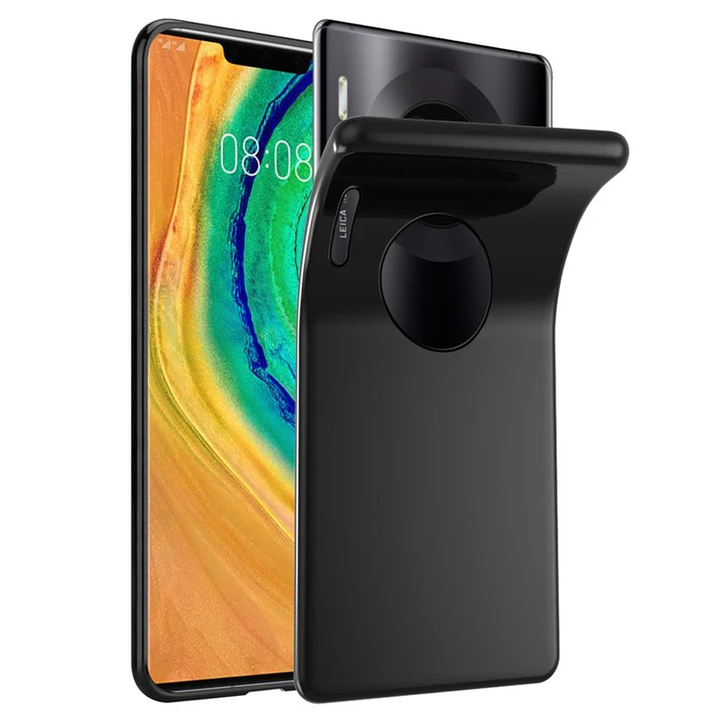 Cadorabo Hülle kompatibel mit Huawei MATE 30 PRO Schutzhülle aus flexiblem TPU Silikon