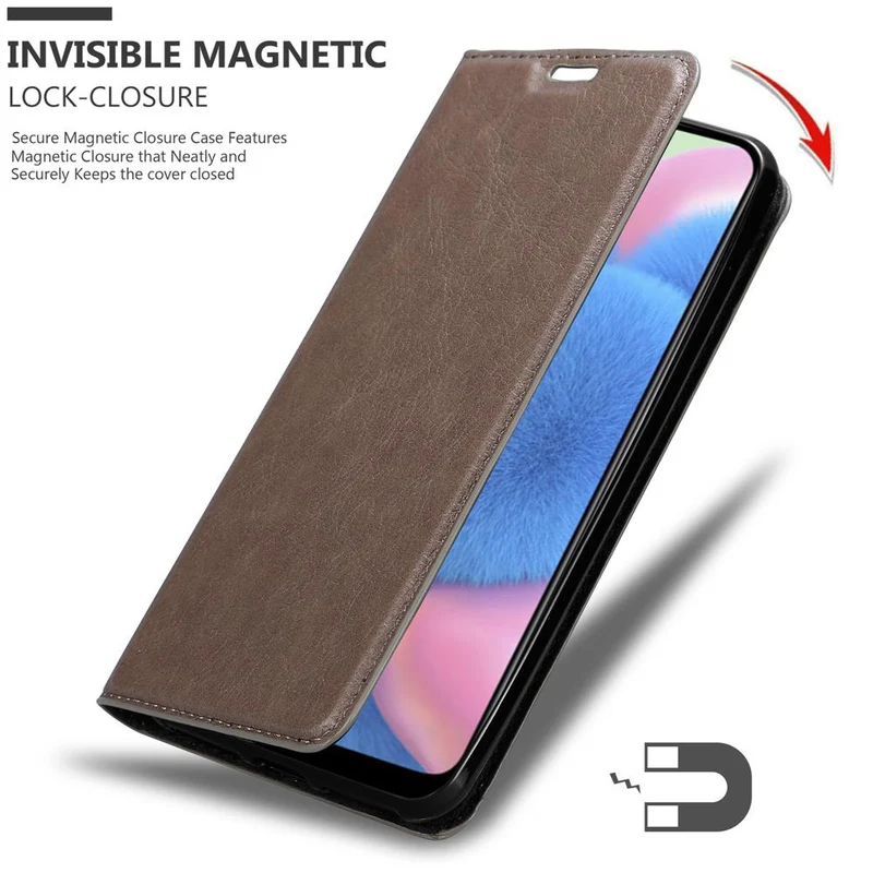 Cadorabo Hülle kompatibel mit Samsung Galaxy A50 4G / A50s / A30s Schutzhülle mit Magnetverschluss, Standfunktion und Kartenfach