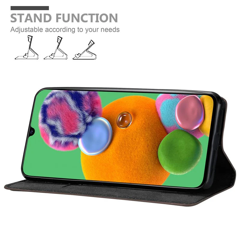 Cadorabo Hülle kompatibel mit Samsung Galaxy A90 5G Schutzhülle mit Magnetverschluss, Standfunktion und Kartenfach