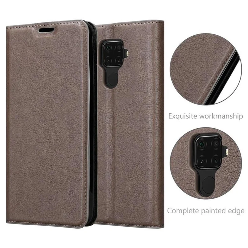 Cadorabo Hülle kompatibel mit Huawei MATE 30 LITE Schutzhülle mit Magnetverschluss, Standfunktion und Kartenfach