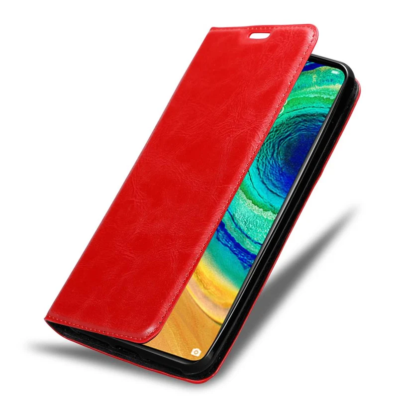 Cadorabo Hülle kompatibel mit Huawei MATE 30 Schutzhülle mit Magnetverschluss, Standfunktion und Kartenfach